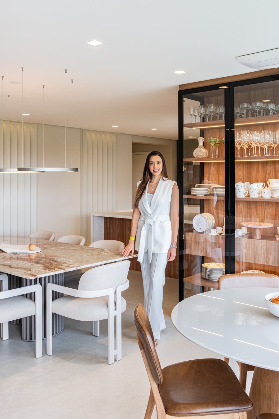Marina Schaffman no Apartamento Parque Global, um de seus projetos