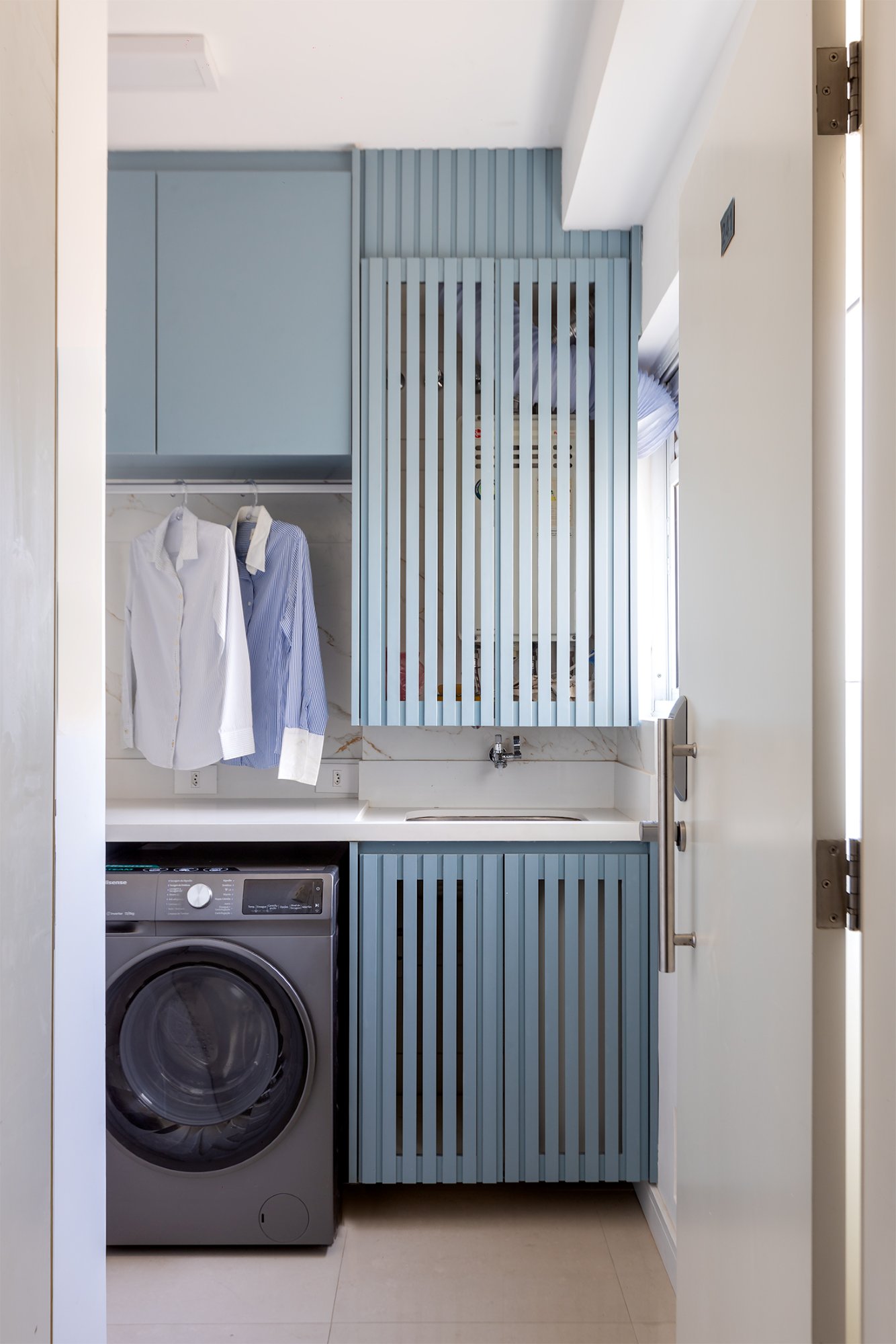 Apartamento Volare, Salas integradas com painel, foto 5