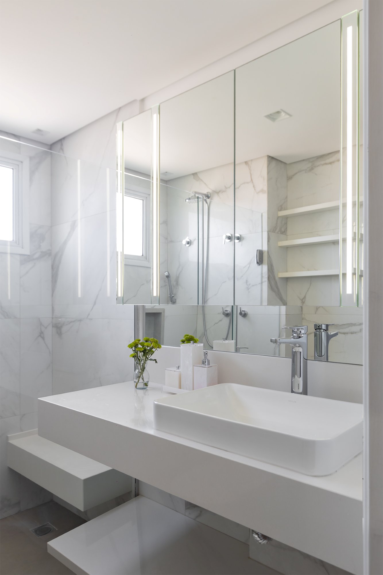 Apartamento Volare, Salas integradas com painel, foto 6