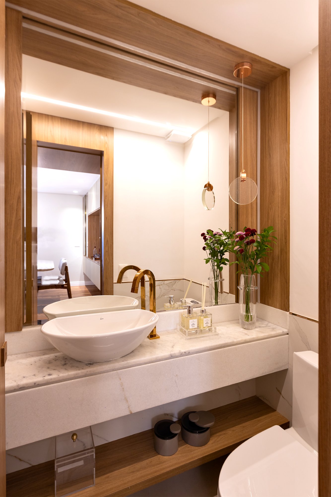 Apartamento Volare, Salas integradas com painel, foto 10