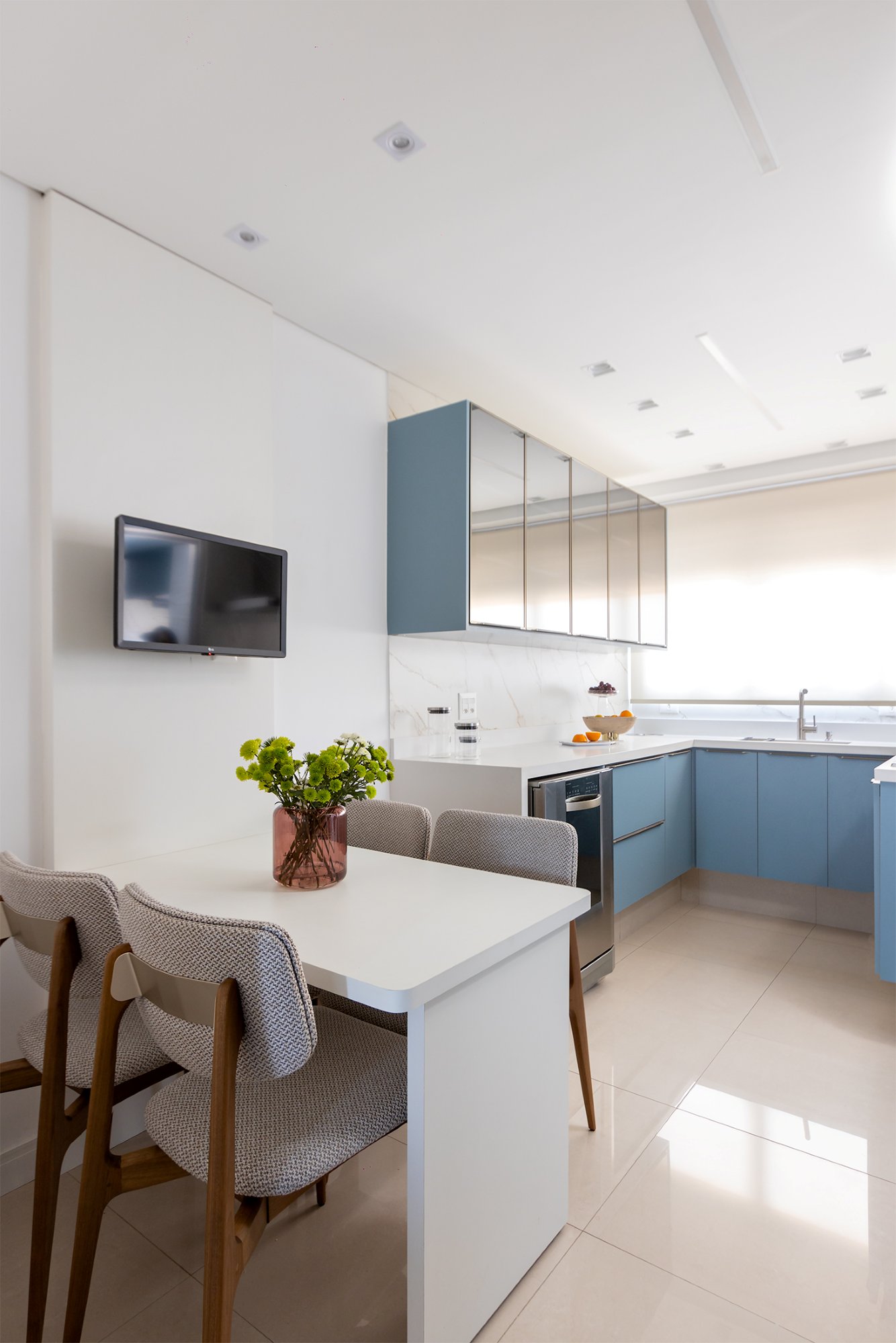 Apartamento Volare, Salas integradas com painel, foto 13