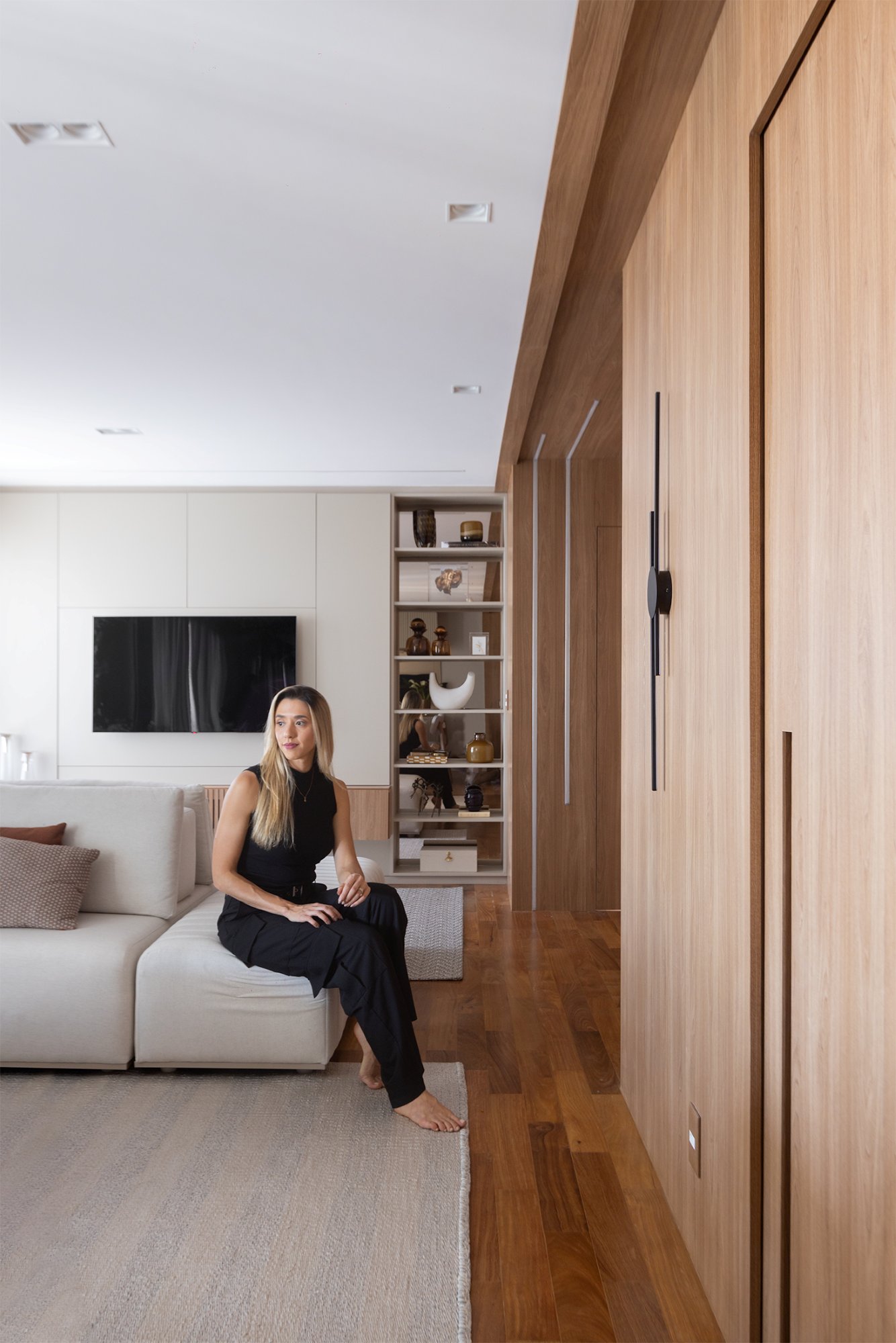 Apartamento Volare, Salas integradas com painel, foto 14