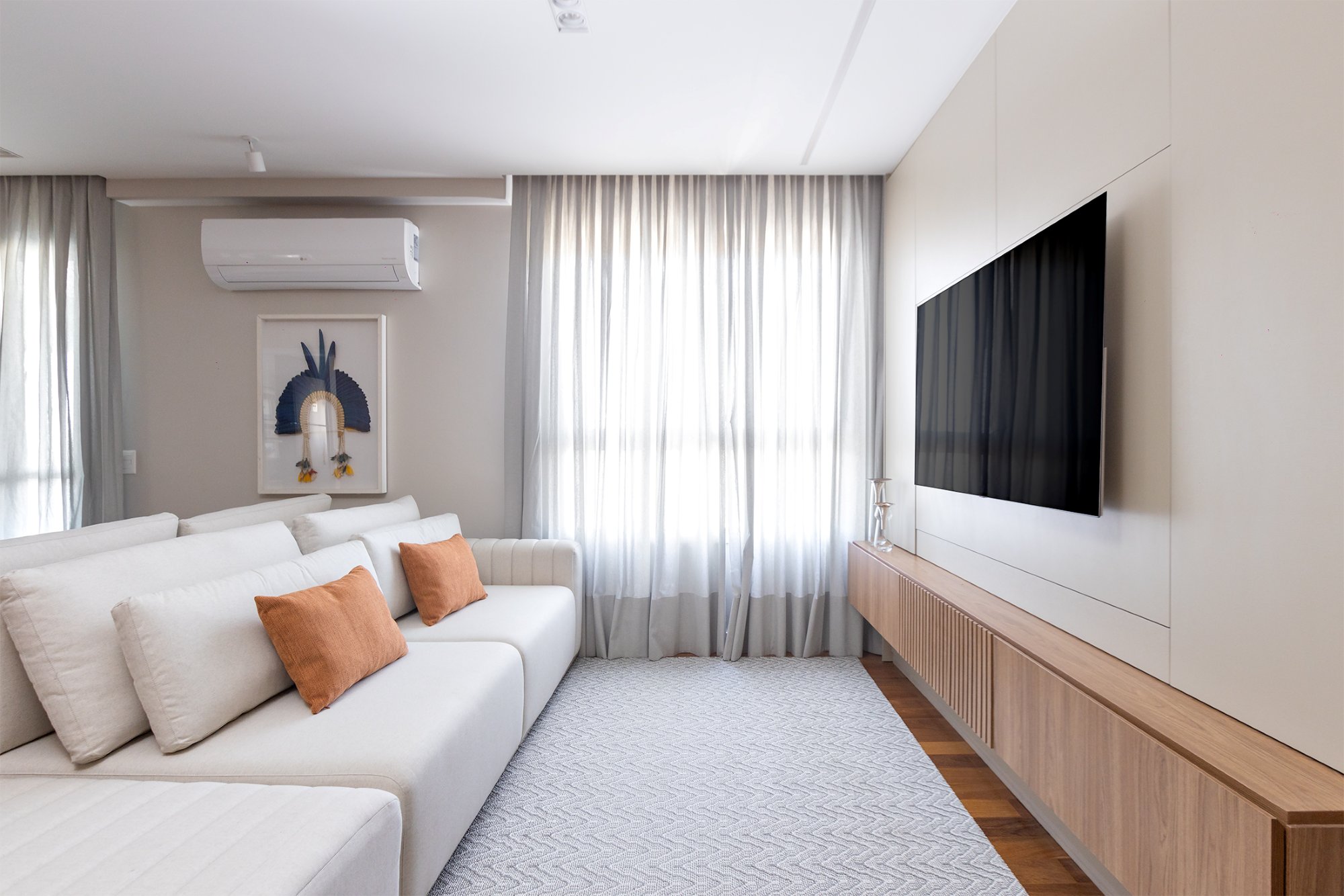 Apartamento Volare, Salas integradas com painel, foto 16