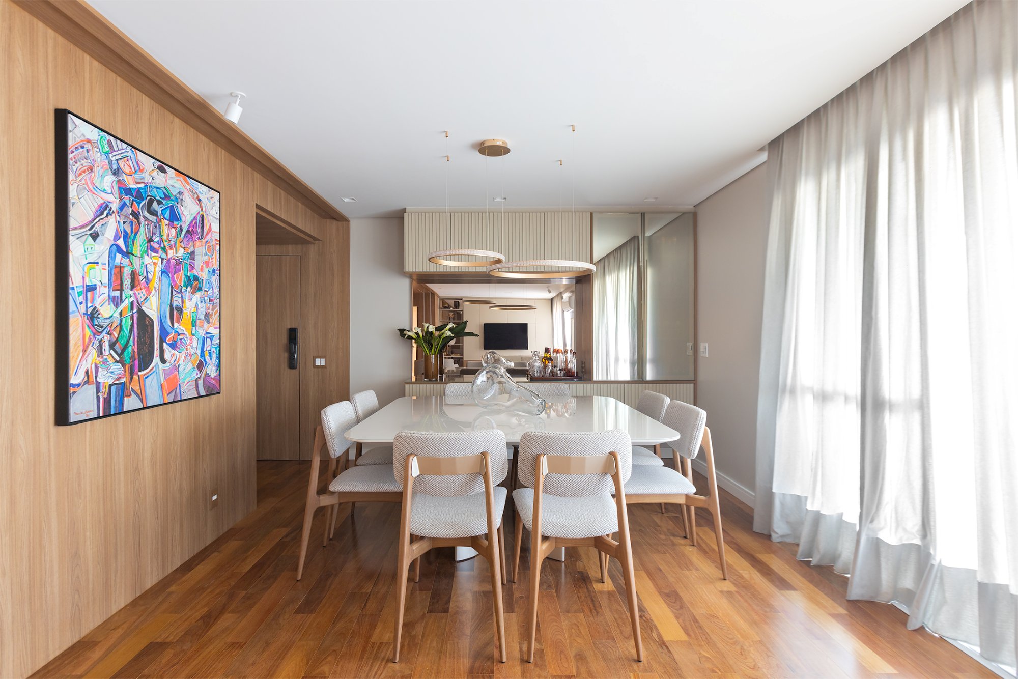 Apartamento Volare, Salas integradas com painel, foto 23