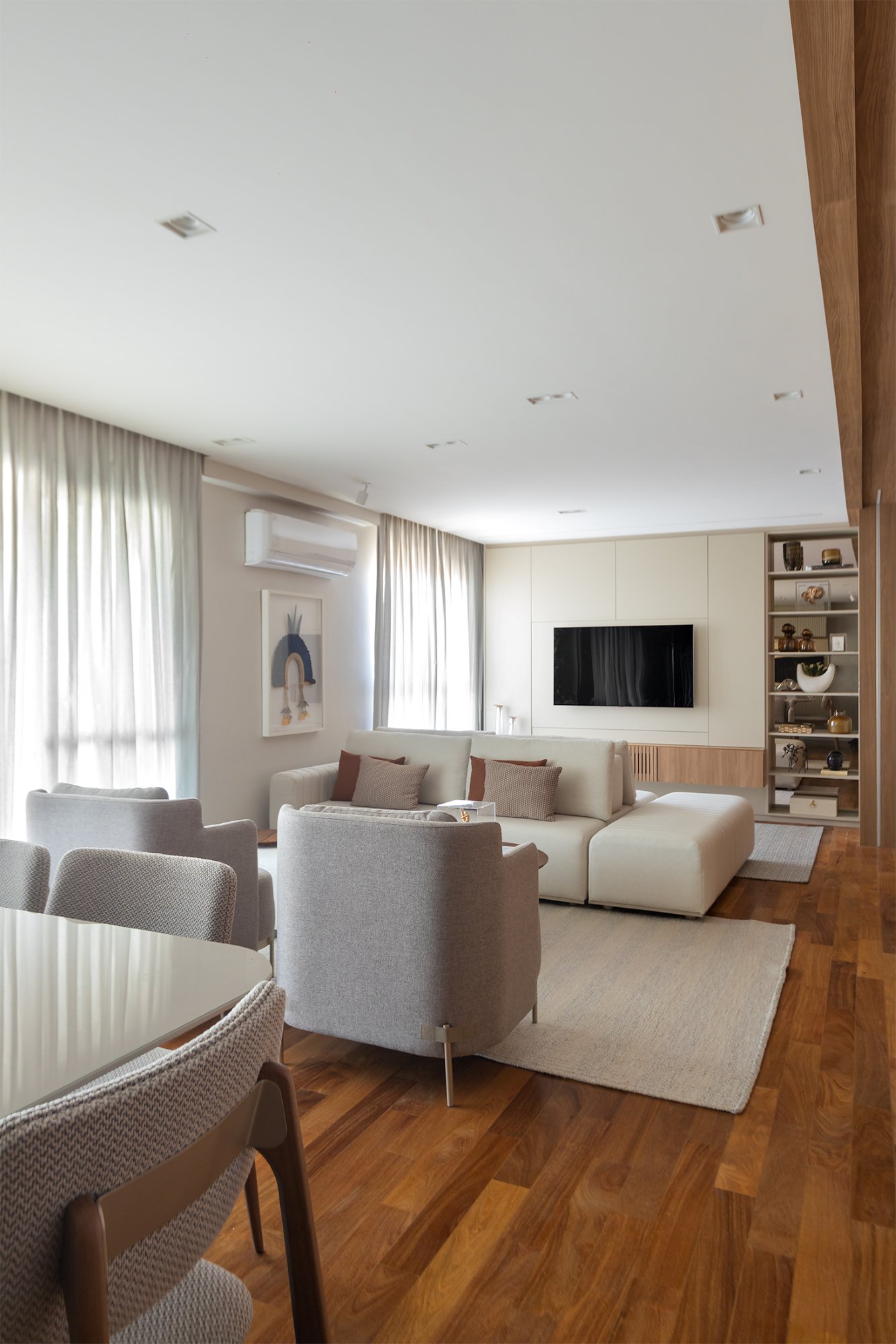 Apartamento Volare, Salas integradas com painel, foto 24