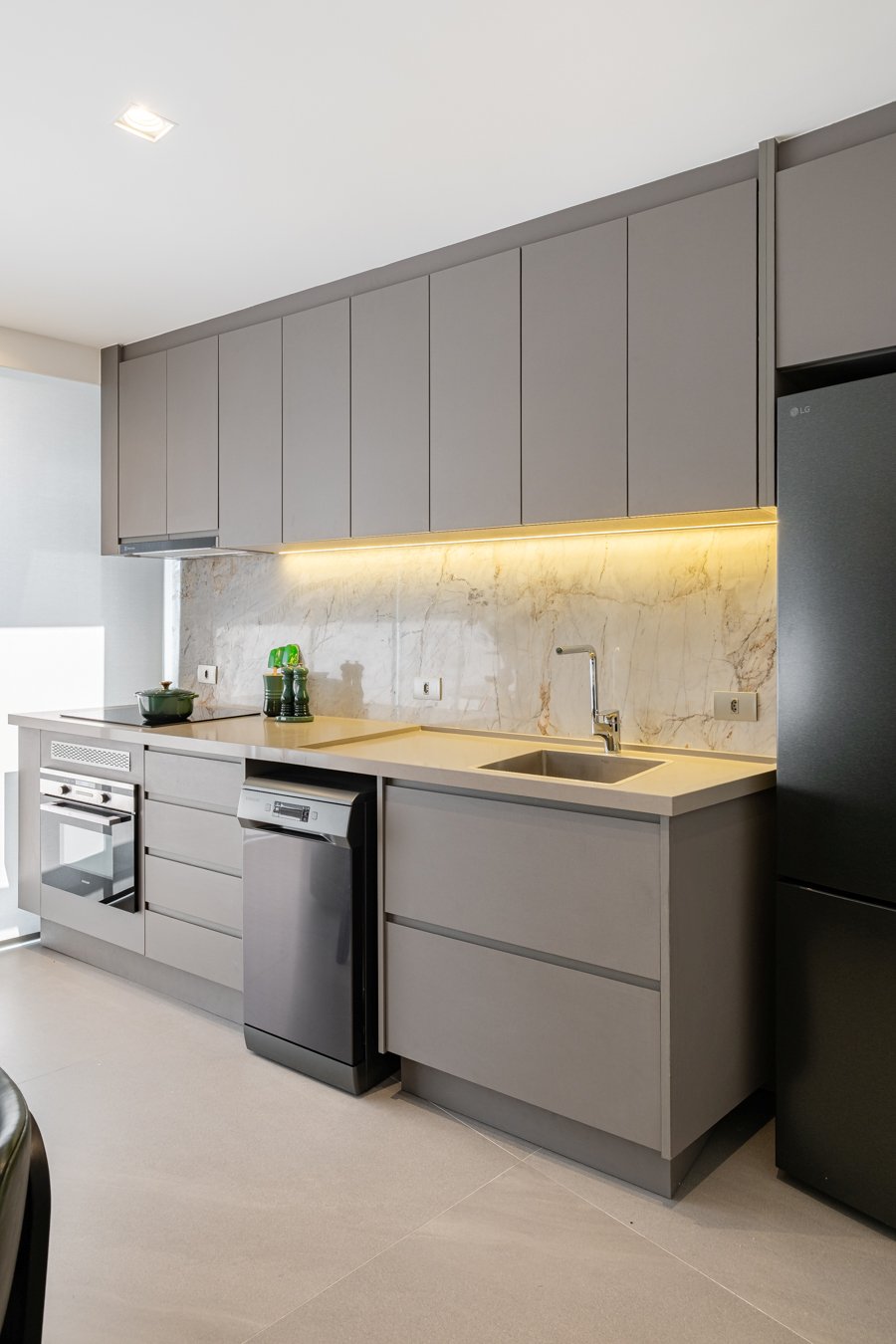 Apartamento W, Tons de verde e mármore, foto 1