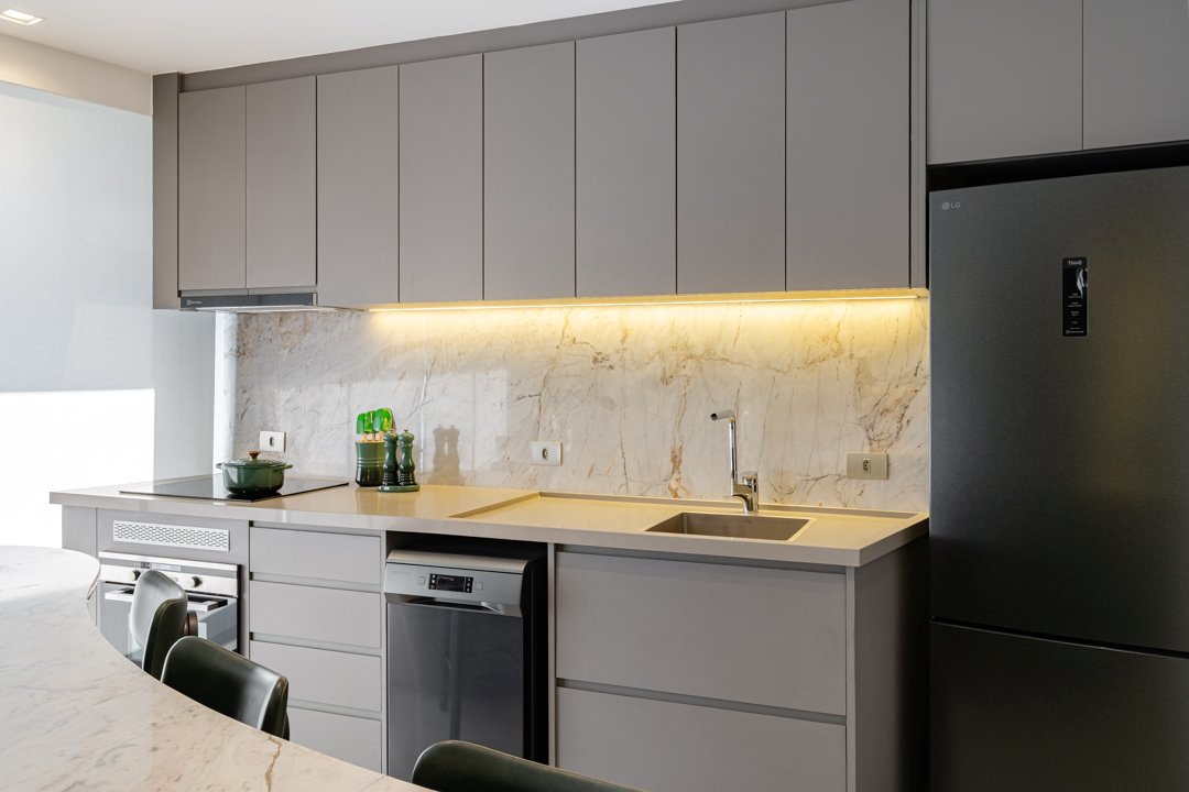 Apartamento W, Tons de verde e mármore, foto 12