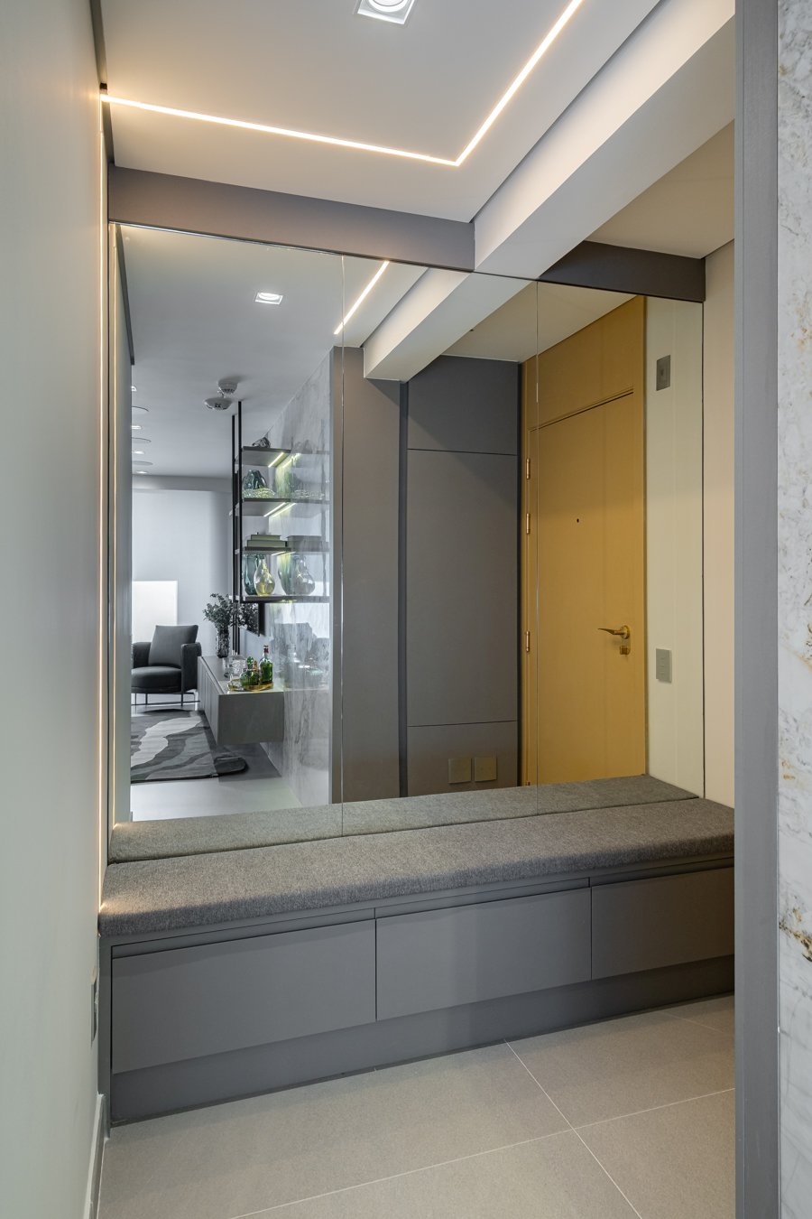 Apartamento W, Tons de verde e mármore, foto 19